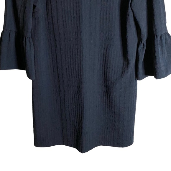 Zara Women's Navy Bell Sleeve Mini Dress - Picture 4 of 10